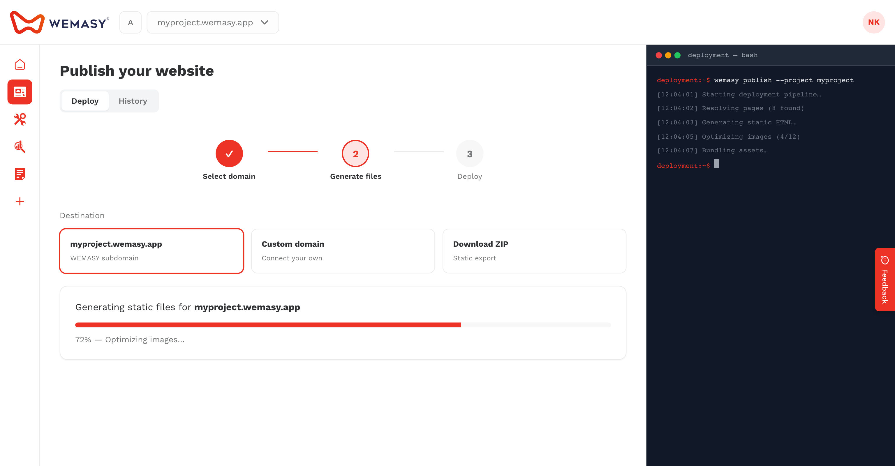 Tvůrce webů: kontrola aktualizací