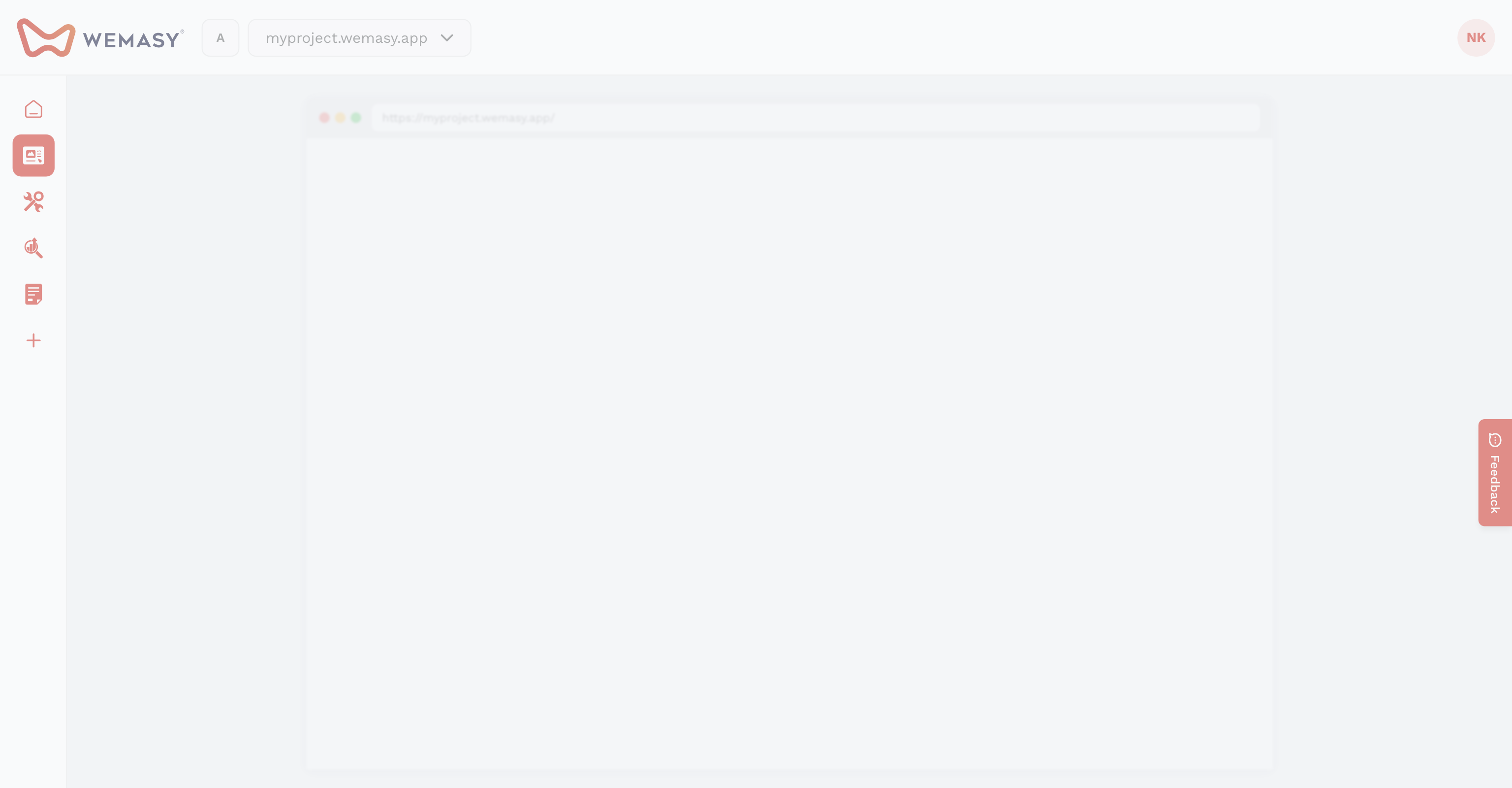 Chatovací panel AI asistenta psaní WEMASY