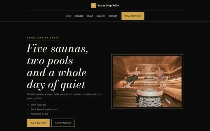 Web pro sauna
