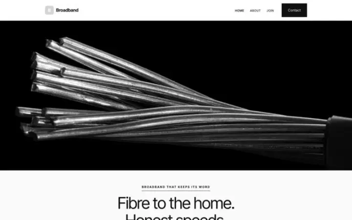Web pro poskytovatel internetu