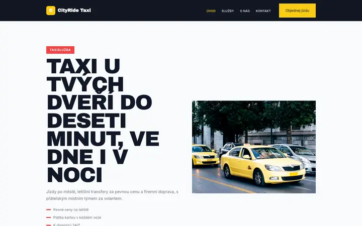 Šablona CityRide Taxi