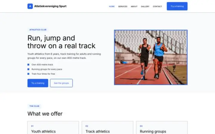 Šablona Atletiekvereniging Spurt