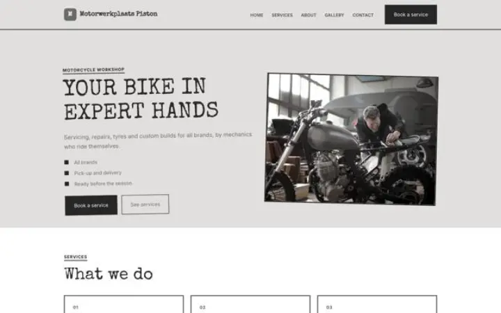 Web pro motoservis