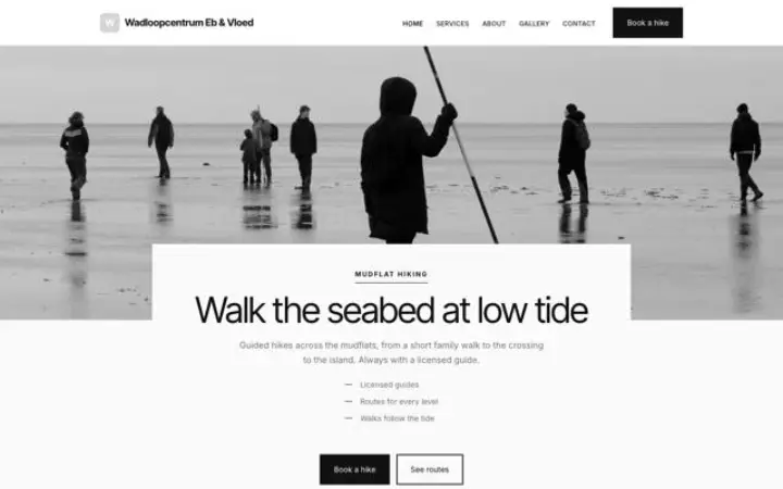Web pro wadlopen po mořském dně