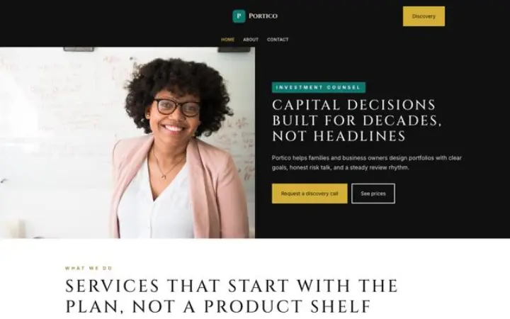 Web pro investice