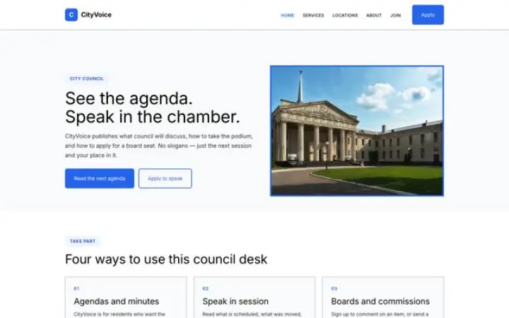 Šablona CityVoice