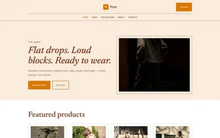 Web pro streetwear