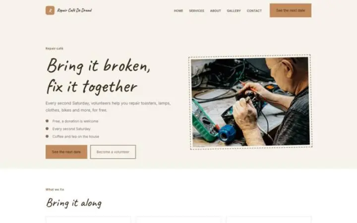 Web pro repair café