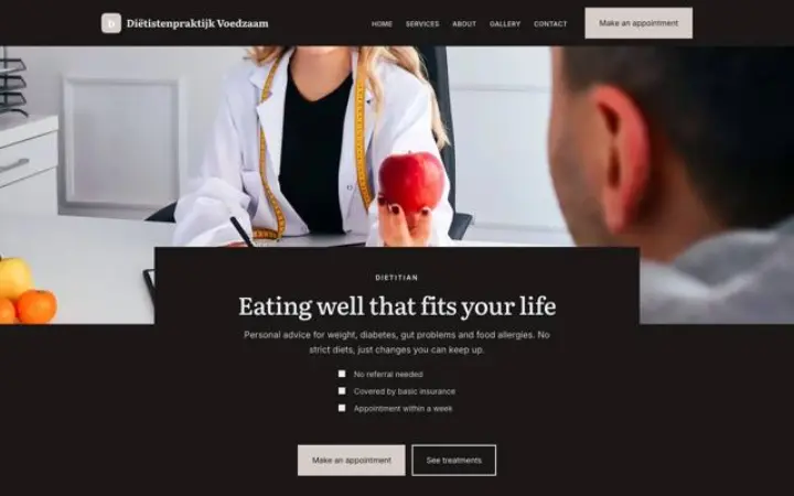 Web pro nutriční poradna