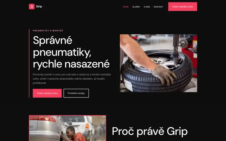 Šablona Grip