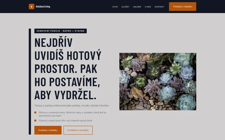 Šablona OutdoorLiving