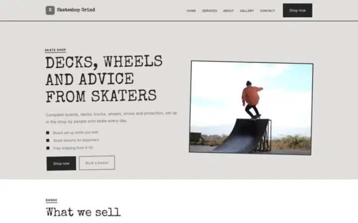 Web pro skate shop