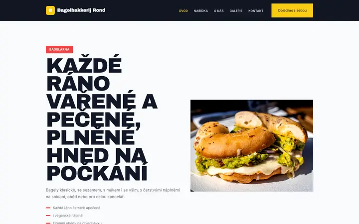 Šablona Bagelbakkerij Rond