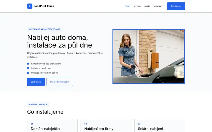 Šablona LaadPunt Thuis