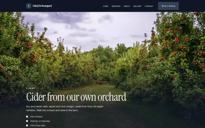 Šablona Ciderij De Boomgaard