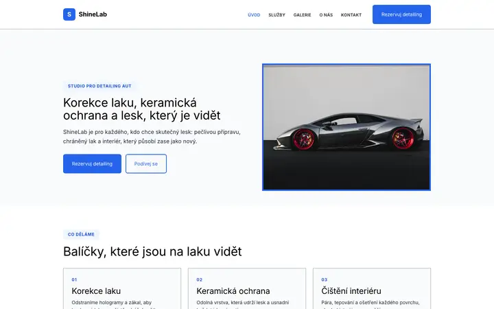 Šablona ShineLab