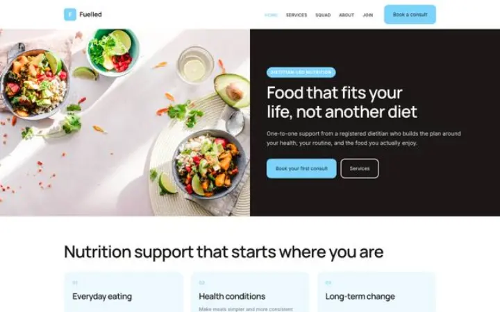 Web pro nutriční poradna