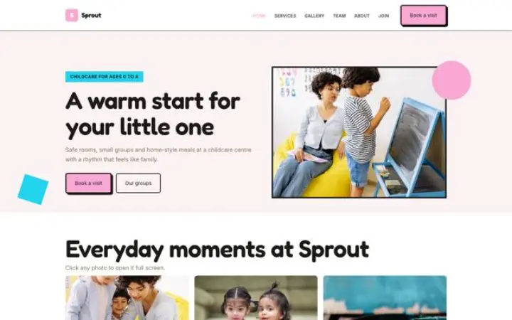 Web pro péče o děti