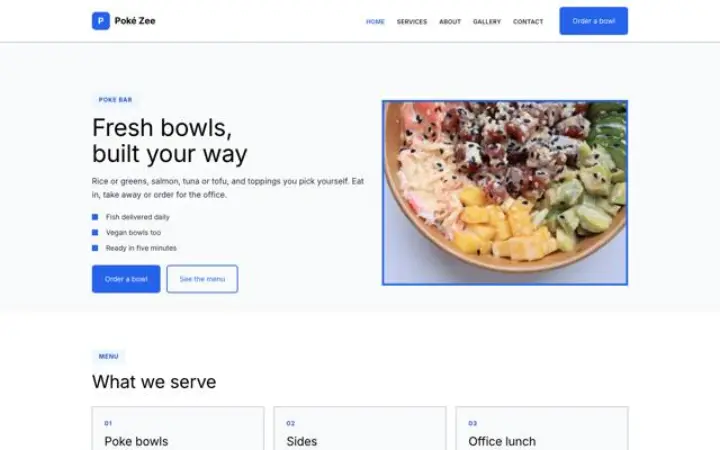 Web pro poke bar