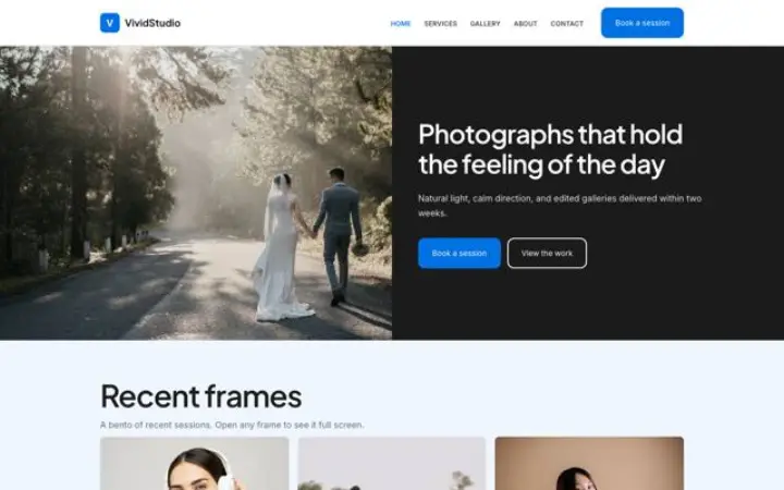 Šablona VividStudio
