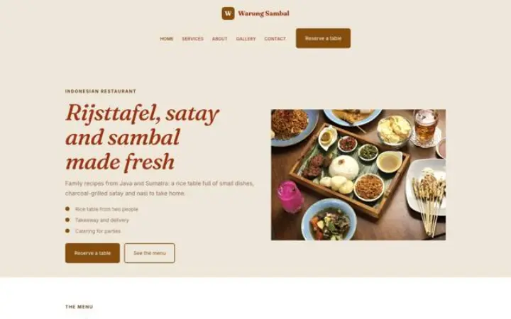 Šablona Warung Sambal